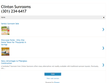 Tablet Screenshot of clintonsunrooms.com